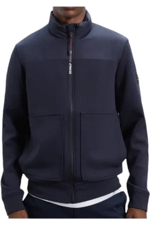 ECOALF Heren, Sweatshirts & Hoodies, Blauw, Maat: 2XL Spandex