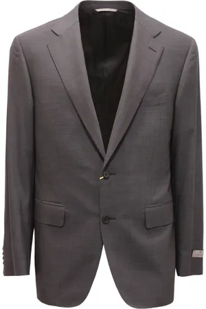 CANALI Heren, Jassen, Grijs, Maat: 2XL Wol