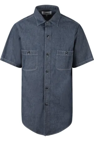 Maison Margiela Heren, Overhemden, Blauw, Maat: XL Denim