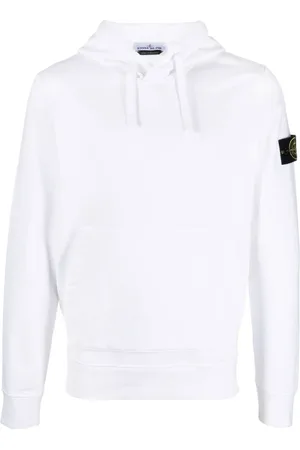 Stone Island Heren, Sweatshirts & Hoodies, Wit, Maat: S Katoen