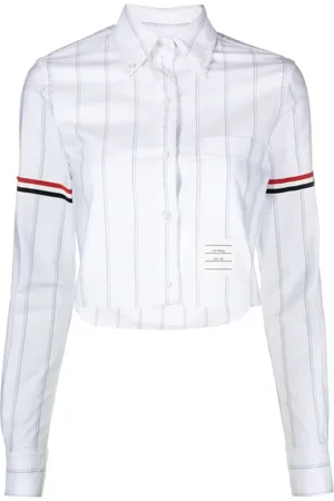 Thom Browne Dames, Blouses & Shirts, Wit, Maat: XS Katoen