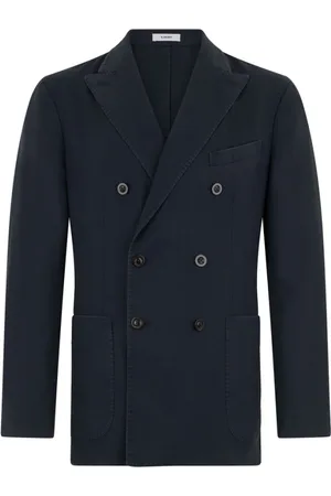 Boglioli Heren, Jassen, Blauw, Maat: L Wol