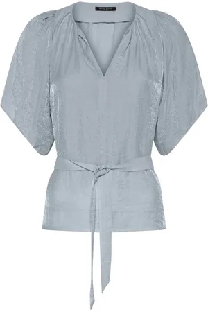 Bruuns Bazaar Dames, Blouses & Shirts, Blauw, Maat: M Viscose