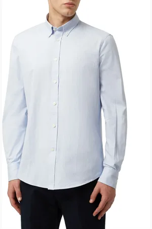 HARMONT&BLAINE Heren, Overhemden, Blauw, Maat: XL Katoen