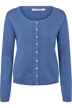RUE de FEMME Dames, Truien, Blauw, Maat: S Viscose