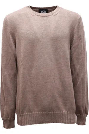 ALPHA STUDIO Heren, Truien, Bruin, Maat: XL Wol