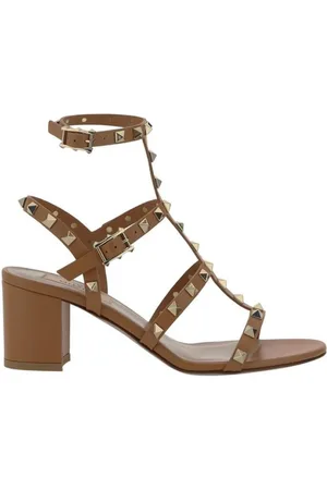 VALENTINO GARAVANI Dames, Schoenen, Bruin, Maat: 37 1/2 EU Leer