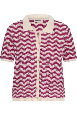 Fabienne Chapot Dames, Truien, Roze, Maat: XS Katoen