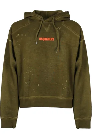 Dsquared2 Heren, Sweatshirts & Hoodies, Groen, Maat: M Katoen