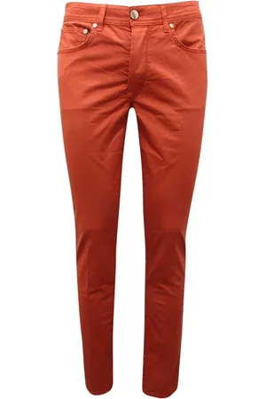BARBA Heren, Broeken, Rood, Maat: W33