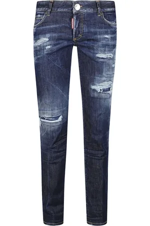 Dsquared2 Dames, Jeans, Blauw, Maat: 3XS Katoen