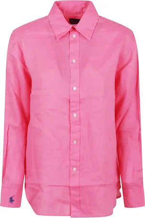 Ralph Lauren Dames, Blouses & Shirts, Roze, Maat: XS Linnen