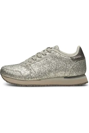 Woden Dames, Schoenen, Grijs, Maat: 38 EU Leer