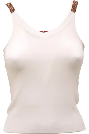 Max Mara Dames, Tops, Wit, Maat: S Katoen