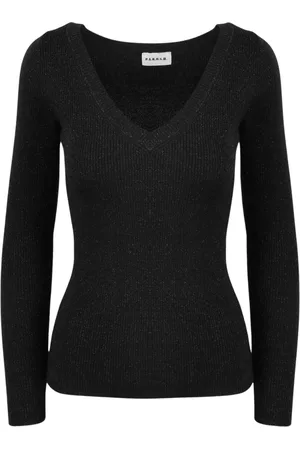 P.A.R.O.S.H. Dames, Truien, Zwart, Maat: L Wol