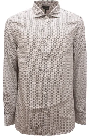 Emporio Armani Heren, Overhemden, Wit, Maat: L