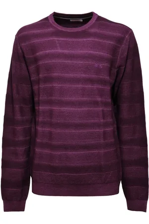 sun68 Heren, Truien, Paars, Maat: 2XL Wol