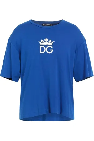 Dolce & Gabbana Heren, Tops, Blauw, Maat: 2XL Katoen