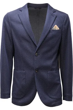 At.p.Co Heren, Jassen, Blauw, Maat: S Katoen