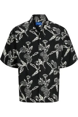 JACK & JONES Heren, Overhemden, Zwart, Maat: M