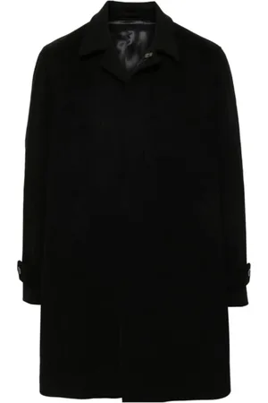 LARDINI Heren, Mantels, Zwart, Maat: 3XL Wol