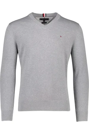 Tommy Hilfiger Heren, Truien, Grijs, Maat: XL Katoen