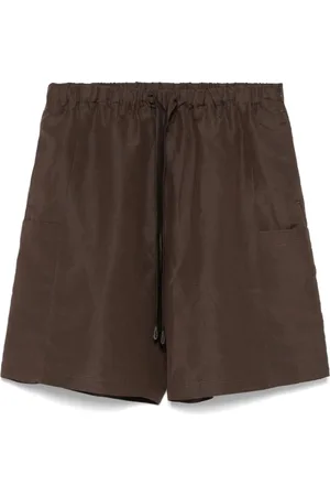 Max Mara Dames, Korte broeken, Bruin, Maat: S Zijde