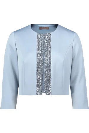 Vera Mont Dames, Jassen, Blauw, Maat: 2XL