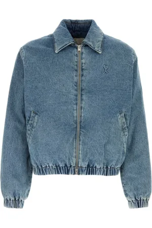 Ami Heren, Jassen, Blauw, Maat: M Denim