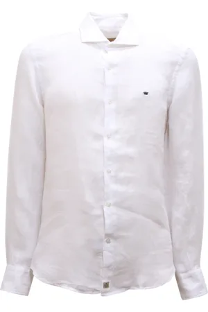 SONRISA Heren, Overhemden, Wit, Maat: 4XL Linnen