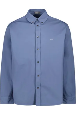Dior Heren, Overhemden, Blauw, Maat: L Katoen