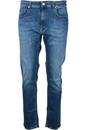DEPARTMENT FIVE Heren, Jeans, Blauw, Maat: W36 Katoen