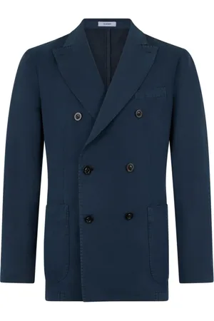 Boglioli Heren, Jassen, Blauw, Maat: XL Katoen