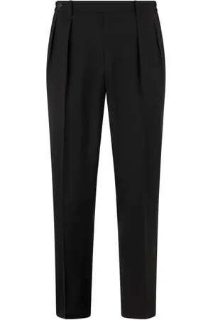 Boglioli Heren, Broeken, Zwart, Maat: XL Wol