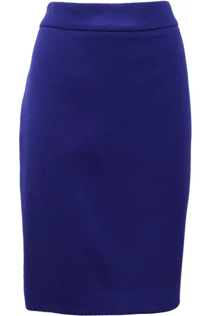 Emporio Armani Dames, Rokken, Blauw, Maat: M Wol