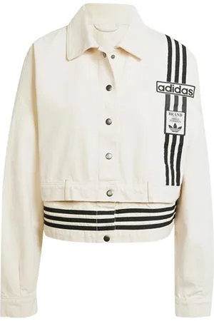 adidas Dames, Jassen, Wit, Maat: M Denim