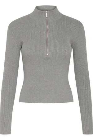 Gestuz Dames, Truien, Grijs, Maat: 2XS