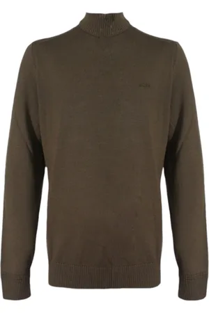 HUGO BOSS Heren, Truien, Groen, Maat: L Wol