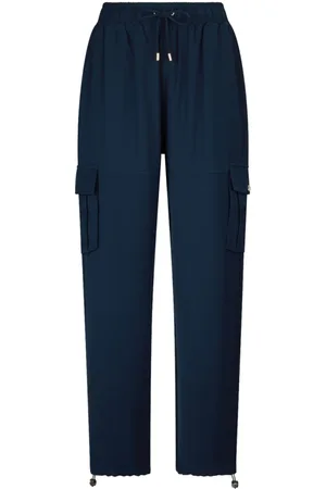 Liu Jo Dames, Broeken, Blauw, Maat: M Fleece