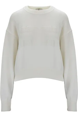 Elisabetta Franchi Dames, Truien, Wit, Maat: S Zijde