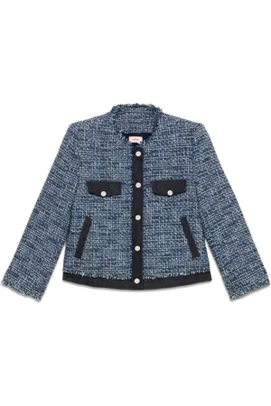 Oltre Dames, Jassen, Blauw, Maat: L Denim