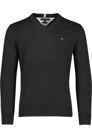 Tommy Hilfiger Heren, Sweatshirts & Hoodies, Zwart, Maat: M Katoen