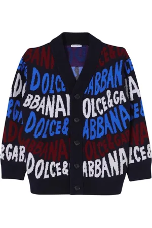 Dolce & Gabbana Unisex, Truien, Veelkleurig, Maat: 152 CM Wol