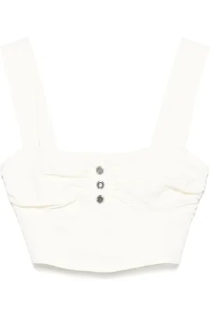 Pinko Dames, Tops, Wit, Maat: 2XS
