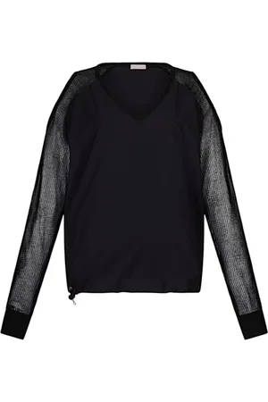 Liu Jo Dames, Tops, Zwart, Maat: S Katoen