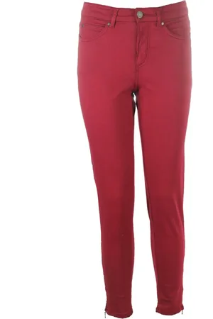C.ro Dames, Broeken, Rood, Maat: XL Katoen