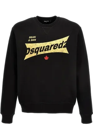 Dsquared2 Heren, Sweatshirts & Hoodies, Zwart, Maat: M Katoen
