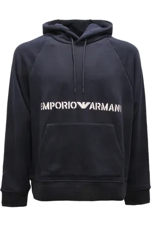 Emporio Armani Heren, Sweatshirts & Hoodies, Blauw, Maat: XL