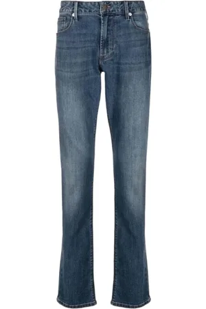 Emporio Armani Heren, Jeans, Blauw, Maat: W30 Katoen