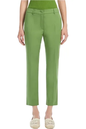Max Mara Dames, Broeken, Groen, Maat: XS